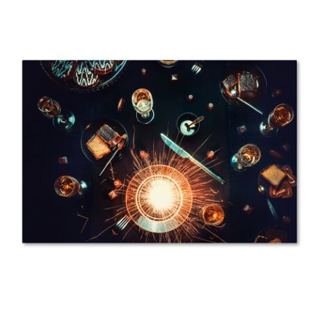 Dina Belenko 'Supernova On My Plate' Canvas Art,12x19